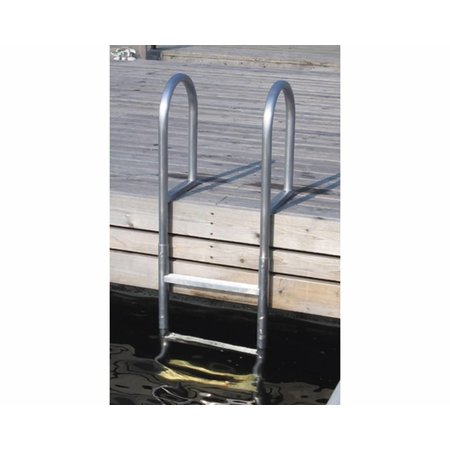 Aluminium Zwemtrap voor aan de steiger