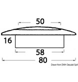 osculati Waterdichte witte plafondlamp, wit LED-licht