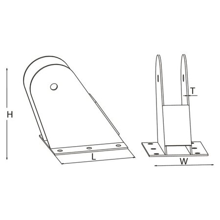Talamex Siermast hout