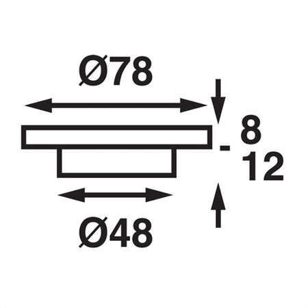 Batsystem Båtsystem Corona LED Gepolijst, 8-30V-2W IP65