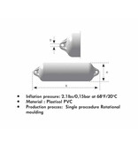 Ocean boot fenders standaard 22x64cm