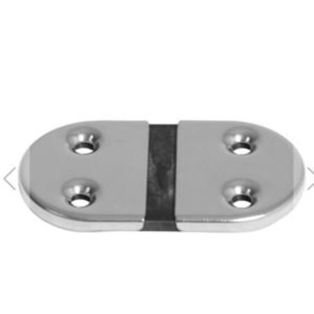 Roca Rvs scharnier met rubber verbinding 73 x 39mm