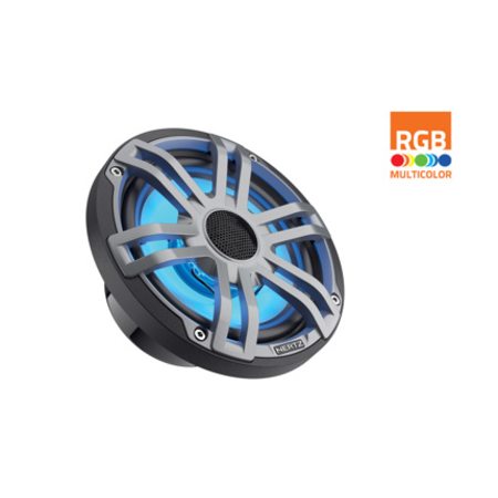 Hertz HEX 6.5 S-LD-G - 6.5" Marine Sport coax speakers grijs RGB LED, set van 2