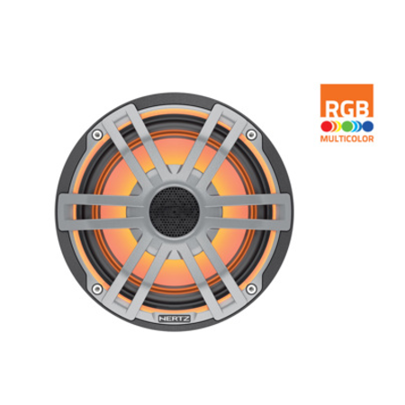 Hertz HEX 6.5 S-LD-G - 6.5" Marine Sport coax speakers grijs RGB LED, set van 2