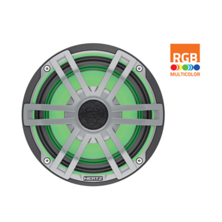 Hertz HEX 6.5 S-LD-G - 6.5" Marine Sport coax speakers grijs RGB LED, set van 2