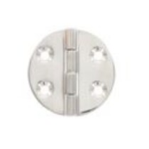 Scharnier rond / RVS - 64x64mm