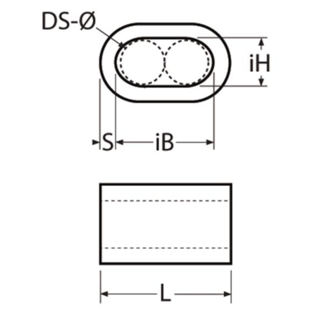 Staaldraad persklem Aluminium