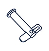 Borstbout voorzien van dropnose pin