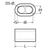Staaldraad persklem RVS