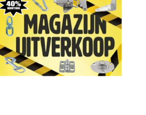 Magazijn leegverkoop!