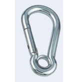 Karabijnhaak met kous / RVS