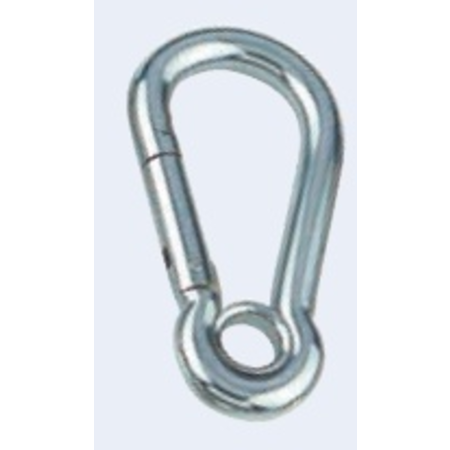 Karabijnhaak met kous / RVS