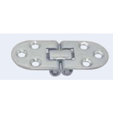 Tafelbladscharnier / RVS - 66x30mm