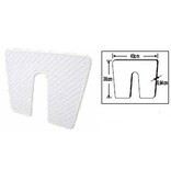 Spiegelbeschermplaat - 450x360mm - zwart