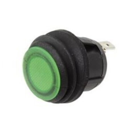 Drukschakelaar 25mm 12V 10amp