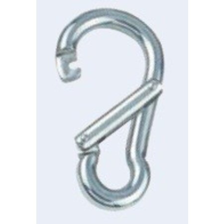 RVS Karabijnhaak met grote opening 8mm