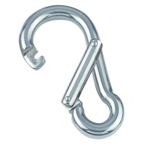 Karabijnhaak met grote opening / RVS 8mm