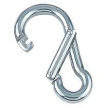 Karabijnhaak met grote opening / RVS 8mm