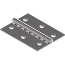 Vlakscharnier / RVS - 40x60mm