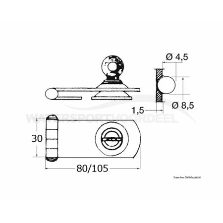 osculati RVS Bakskistslot met slot