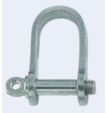 RVS D-sluiting plat 6mm