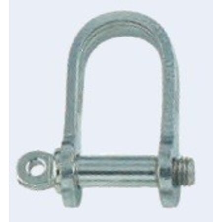 RVS D-sluiting plat 6mm