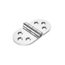 Roca vlakscharnier rond RVS 78x38mm