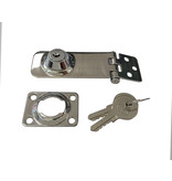 RVS overvalscharnier met sleutel