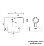 Talamex Led wandlamp Surya 10-30V dimbaar met USB-C snellader