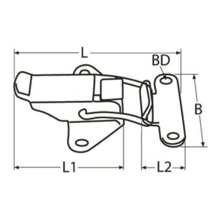 RVS Overvalscharnier