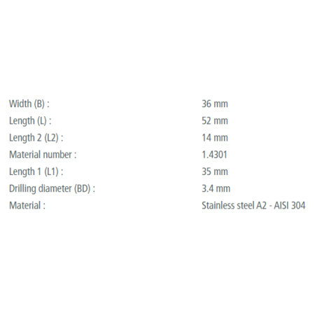 RVS Overvalscharnier