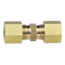 Rechte koppeling 2 x 8 mm