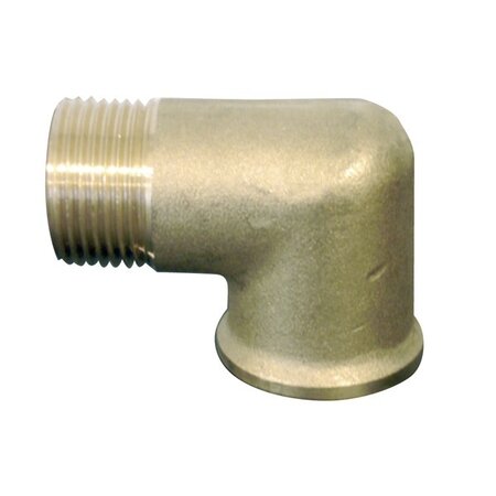 Bocht 90 gr. binnen/buitendraad messing