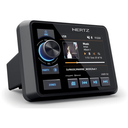 Hertz HMR 50 - FM/USB/BT 4x50 Watt, 3 zones