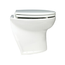 Jabsco De Luxe 14" elektr. toilet 12V, schuin met spoelwaterpomp, soft closing