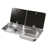 Allpa 2-Pits gaskomfoor met  spoelbak