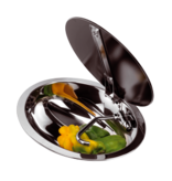 allpa RVS Spoelbak, ovaal, met rookglazen deksel