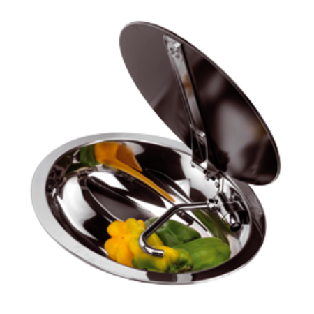 allpa RVS Spoelbak, ovaal, met rookglazen deksel