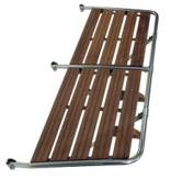 allpa RVS zwemplateau met teakhouten vlonder