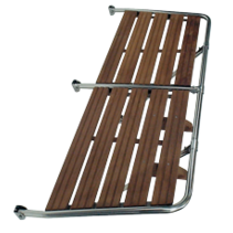 allpa RVS zwemplateau met teakhouten vlonder