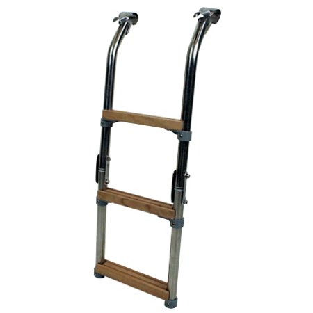 allpa RVS zwemplateau met teakhouten vlonder