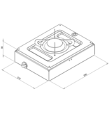 allpa Gaskomfoor opbouw, 1 brander