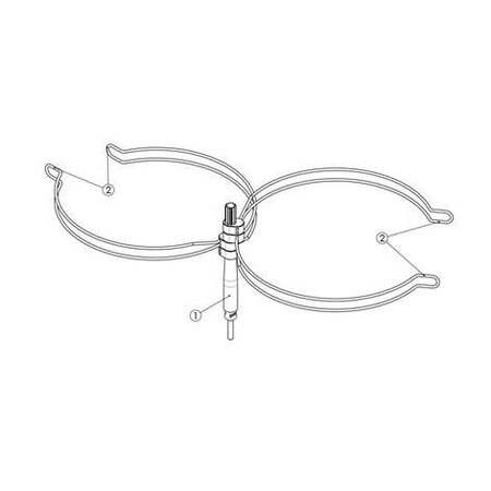 allpa Gaskomfoor opbouw, 2 branders