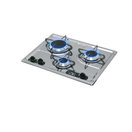 allpa Gaskomfoor RVS, 3 branders