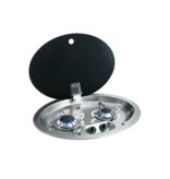 allpa Gaskomfoor ovaal 2-pits gas inbouw met glasplaat