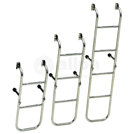allpa RVS Zwemtrap met vaste spiegelsteun