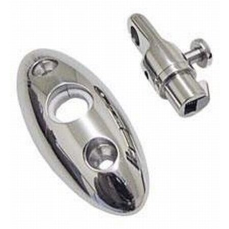 Dekbeugel - draaibaar en verwijderbaar / RVS