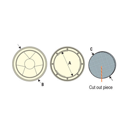 Inspectieluik Rond 104mm