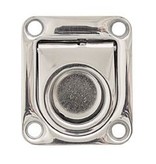 Luikring met veer / RVS