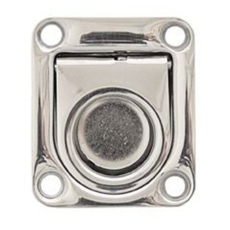 Luikring met veer / RVS